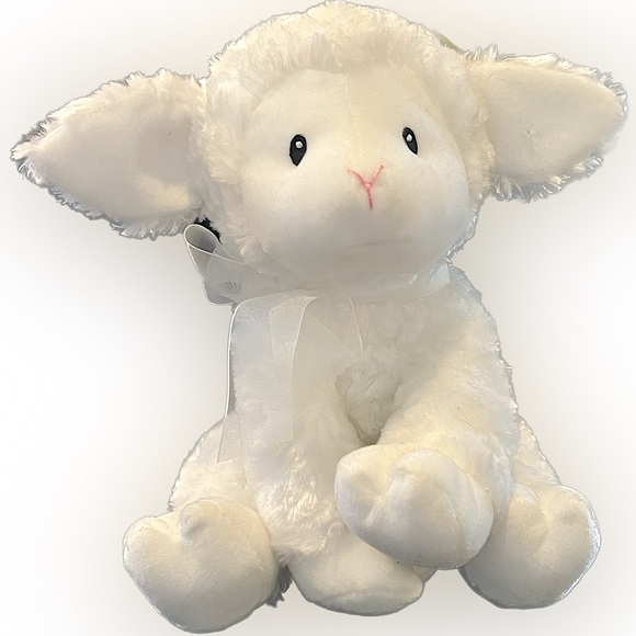 Baby Gund Lena Musical Lamb Moving Head NWT - Picture 1 of 4